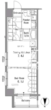 パークアクシス東陽町 306 間取り図