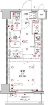 クレイシアIDZ王子 307 間取り図