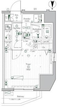 プレミアムキューブ駒込 1001 間取り図