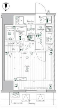 プレミアムキューブ駒込 1302 間取り図