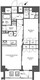 コンフォリア滝野川 1305 間取り図