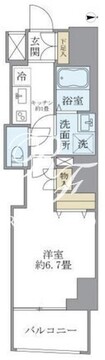 プルミエ市谷薬王寺 901 間取り図