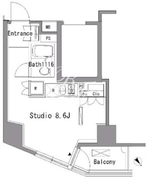 パークアクシス新板橋ウエスト 1401 間取り図