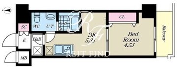 エスレジデンス矢口渡アグリッター 302 間取り図