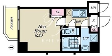 エスレジデンス矢口渡アグリッター 206 間取り図