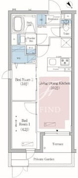 アーバネックス文京小石川 101 間取り図