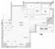 コンフォリア二番町 1403 間取り図