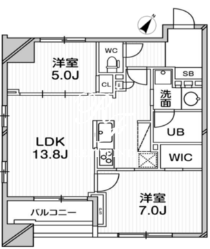 グランパセオ明大前 401 間取り図