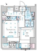 ジェノヴィア文京千駄木 401 間取り図