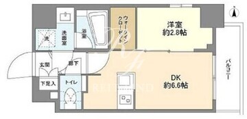 コンフォリア・リヴ新中野サウス 608 間取り図