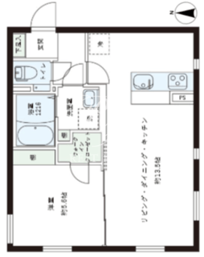 レピュア目黒本町レジデンス 302 間取り図