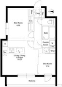 ルネサンス六本木プレミアムコート 301 間取り図