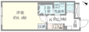 HTピア赤坂 504 間取り図