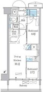 パークアクシス品川南大井パークフロント 809 間取り図