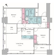 レジディアタワー上池袋 TW-1313 間取り図