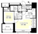 フレンシア築地 803 間取り図