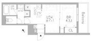グランデュオ戸越銀座 401 間取り図