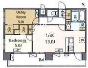 アルブルちとせ尾久駅前 705 間取り図