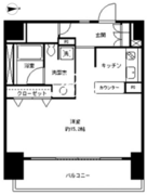 パークキューブ東品川 602 間取り図