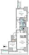ブリリアイスト町屋 608 間取り図