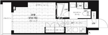 ステージグランデ台東根岸アジールコート 203 間取り図
