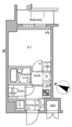 レジディア広尾2 1205 間取り図
