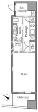 レジディア恵比寿2 501 間取り図