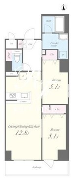 ヒュッゲプラス 403 間取り図