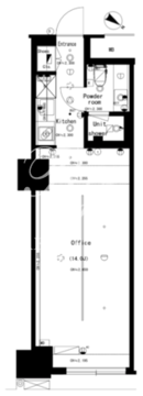 The SOHO 1016 間取り図