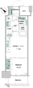 パークアクシス豊洲キャナル 209 間取り図