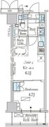 パークアクシス新宿西落合 604 間取り図