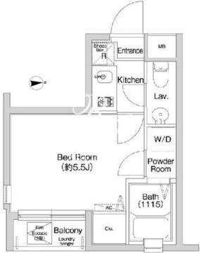 プライムアーバン西早稲田 301 間取り図