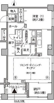 東雲キャナルコートCODAN 15-1008 間取り図
