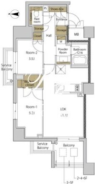 ＲＪＲプレシア大森北 501 間取り図
