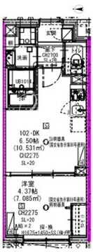 エルファーロ三軒茶屋5 102 間取り図
