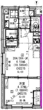 エルファーロ三軒茶屋5 304 間取り図