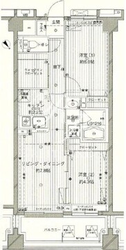 コスモリード西馬込 608 間取り図