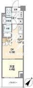 バウスフラッツ品川大井町 406 間取り図