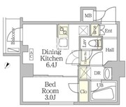 アジールコート池尻大橋 202 間取り図