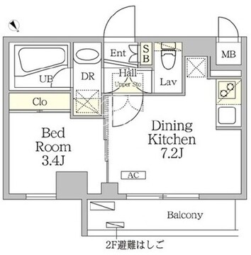 アジールコート池尻大橋 201 間取り図