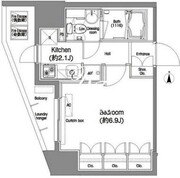 コンフォリア西蒲田 808 間取り図