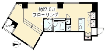 ディームス等々力 406 間取り図