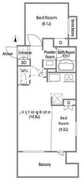 クレストコート吾妻橋レジデンス 401 間取り図 ?>