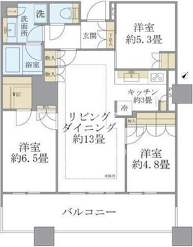ブリリア有明スカイタワー 324 間取り図