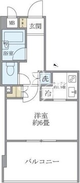 レジデンス西馬込 607 間取り図