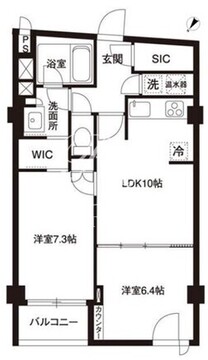 アーバンパーク代官山 1-208 間取り図