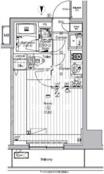 プレミアムキューブ代々木上原 302 間取り図