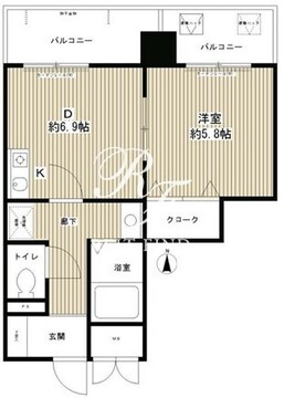 エスタシオン西新宿 902 間取り図