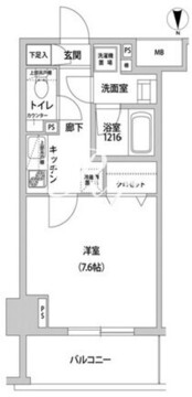 ドミール青柳 205 間取り図