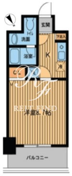 プライムアーバン門前仲町 1102 間取り図